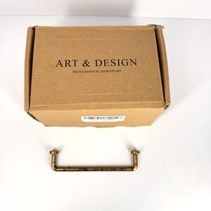 Art & Design Brass Cabinet Drawer Pulls Hardware Lot New Open Box Missing 2